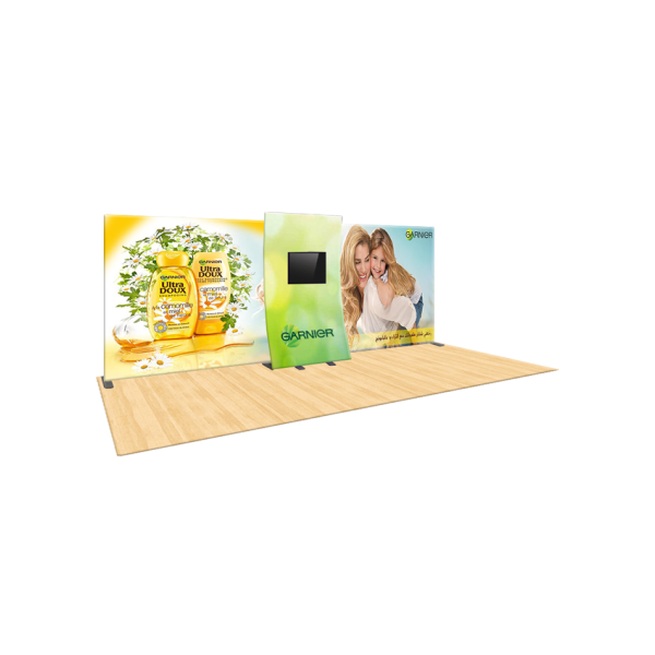 Formulate Designer Series 20ft Fabric Backwall Kit 05