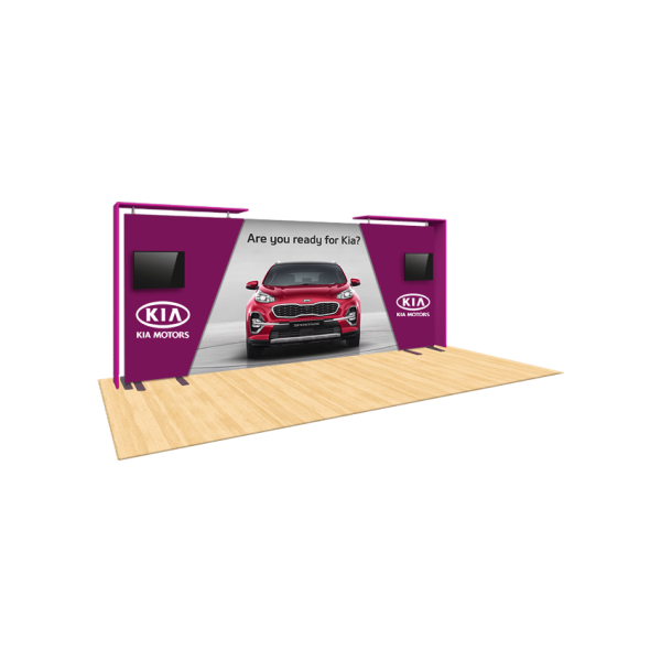 Formulate Designer Series 20ft Fabric Backwall Kit 07
