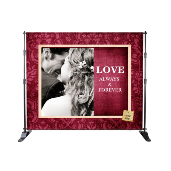 Fabric Wedding Event Banner Stand