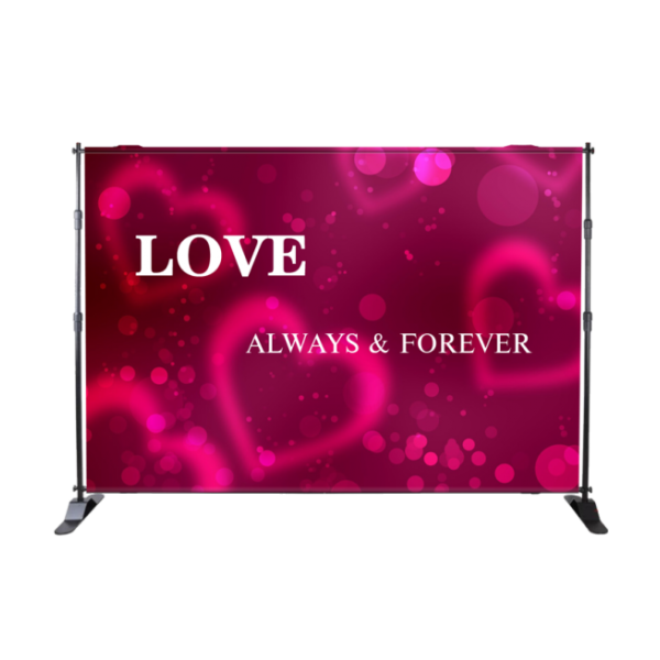 Media banner stand 